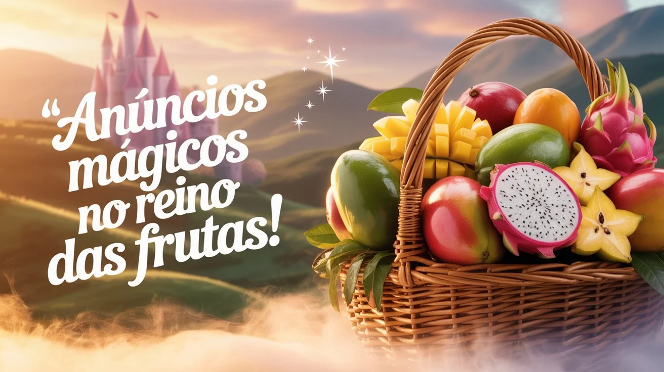 Anúncios Mágicos no Reino das Frutas!