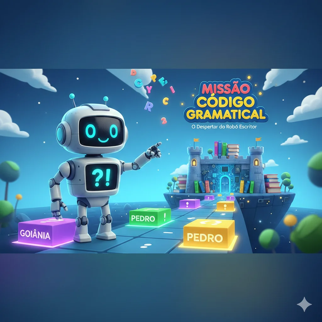 Missão Código Gramatical: O Despertar do Robô Escritor
