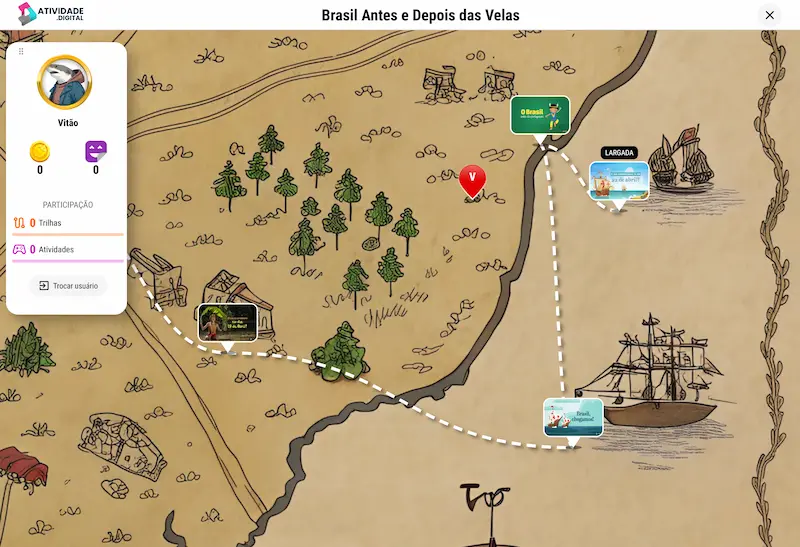 Exemplo de jogo educativo - Quiz interativo